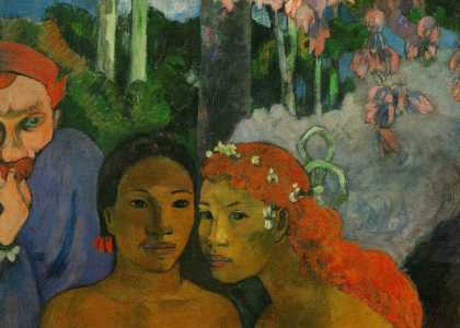 Détail de Contes Barbares, tableau de Gauguin (1902)